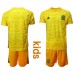 Camiseta España Portero en Amarilla 2020 Edición Copa De Europa Nino