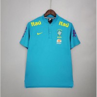 Camiseta 2021 Brasil Pre-Partido Azul