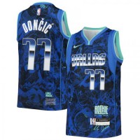Camiseta Dallas Mavericks Luka Doncic Blue Select Series MVP Swingman