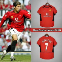 Camiseta Retro Manchester United Primera Equipación 02/04