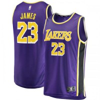 Camiseta Baloncesto Lebron James 23 Statement Edition Púrpura Los Angeles Lakers Hombre
